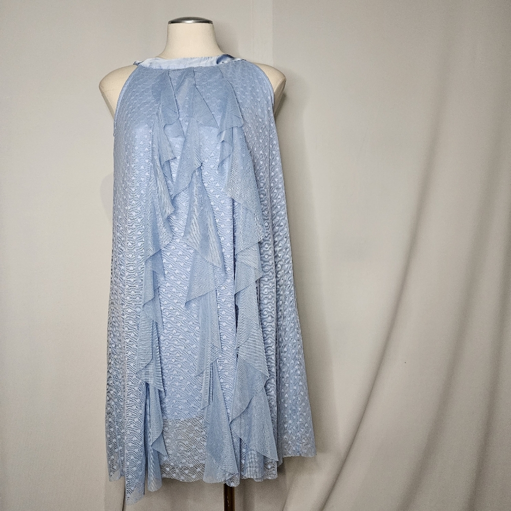 D-signed by Disney blue girls dress ruffle 14/16 L